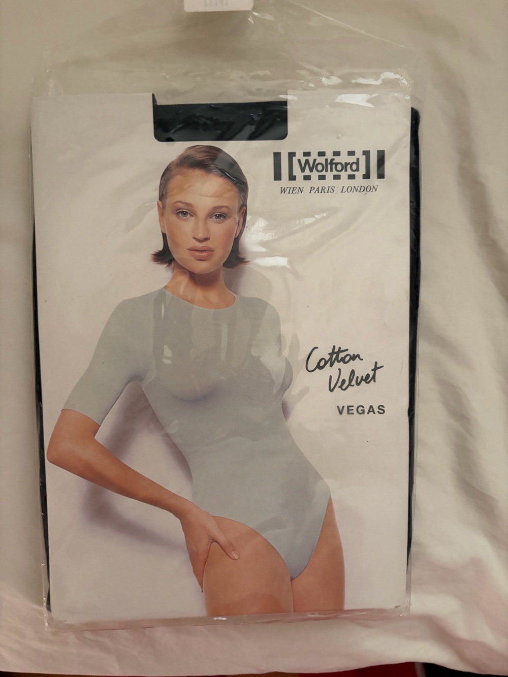 Wolford Cotton Velvet Vegas Bodysuit - Black